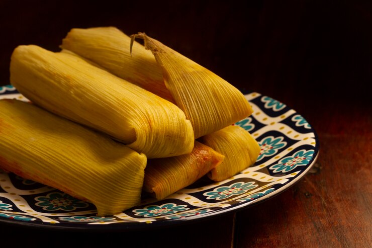 Typical Mexican Christmas Tamale
