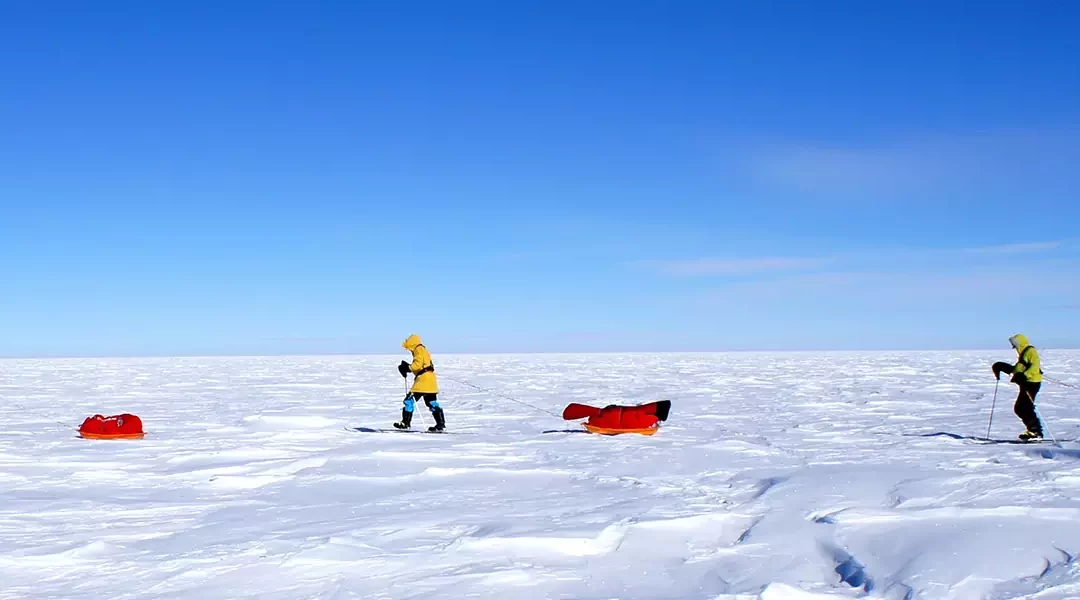Ski expedition to the geographic South Pole